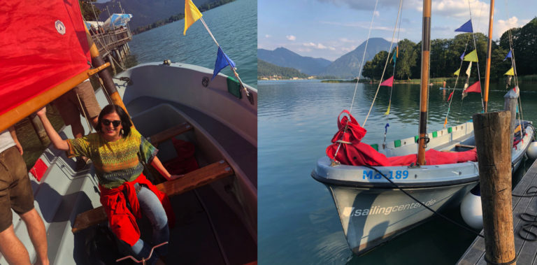 Segelkurs, Tegernsee, Tagesausflug, Sailing, Jolle, Segelboot, Sailingboat
