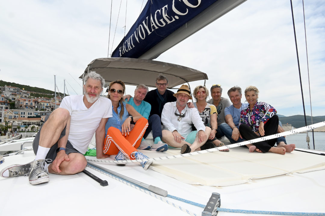 Rufus Beck und Freundin Jo Kern, Jochen Busse, Rene Heinersdorff, Harold Faltermeyer, Claudia Jung mit Mann Hans Singer, Nick Wilder, Christine Mayn