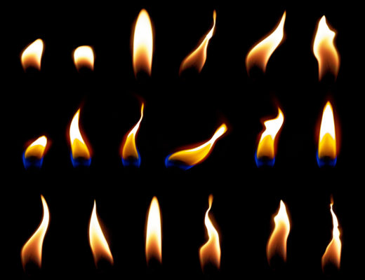 Flammen als Symbol für Inflamm-Aging